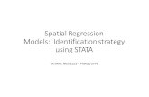 Spatial Regression Models: Identification strategy using STATA · Spatial Regression Models: Identification strategy using STATA TATIANE MENEZES – PIMES/UFPE. ... • See e.g. Le