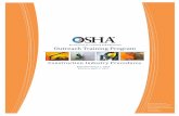 Directorate of Training and Education Outreach …...I. [Outreach Training Program Revised January 1, 2019 Effective April 1, 2019 Occupational Safety and Health Administration (OSHA)