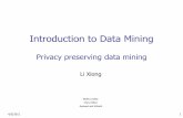 Introduction to Data Mining - Emory Universitylxiong/cs570_s11/share/slides/18... · 2011-04-03 · If a data set D contains examples from nclasses, gini index, gini(D) is defined