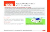 690 ARTICLE Solar Photovoltaic (PV) Systems · ARTICLE Solar Photovoltaic 690 (PV) Systems PART I. GENERAL 690.1 Scope. Article 690 applies to photovoltaic (PV) electrical energy