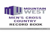 MEN’S CROSS COUNTRY RECORD BOOK › ... › 8 › 9 › 2018_Men_s_Cross_Country_R… · 2 MOUNTAIN WEST MEN’S CROSS COUNTRY RECORD BOOK MW CHAMPIONSHIP RESULTS 2017 Men’s Cross