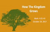 How The Kingdom Grows - Cloud Object Storage...2017/10/29  · Mark 4:26–29 He also said, “This is what the kingdom of God is like. A man scatters seed on the ground. Night and