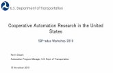 Cooperative Automation Research in the United States › evt › workshop2019 › file › CV › CV...Cooperative Automation and Connectivity •5.9 GHz Safety Band use across the