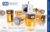 TIRA Battery Test Chambers - ISI Belgium...TIRA – Battery Test Chambers Thanks to our experience in the testing sector and our vast production program, we are able to offer both