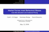 Market Forces meet Behavioral Biases · 2006-05-14 · Market Forces meet Behavioral Biases Cost Mis-allocation and ... Static model Dynamics and learning Implications and conclusions