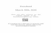 Preschool March 30th, 2020 - Hemet Learns Togetherhemetlearnstogether.org/wp-content/uploads/2020/03/3_30_20-Presc… · Preschool Weekly Activities Week of 3/30/20 (colors/shapes)