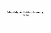 Monthly Activities January, 2020 - vnbrims · Chain Seminar for Industry Professionals and Management as well as Pharmacy Students. 11th Jan – 20th Jan ... report and completed