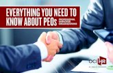 EVERYTHING YOU NEED TO KNOW ABOUT PEOS ... - OCI-HR€¦ · outsource all or some of the HR and administrative functions of their business. OCI-HR always appreciates the opportunity