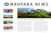 MARCH | APRIL 2019 NAUPAKA NEWS · surfboards in the islands, magnificently turned calabash bowls and other house - hold items, and later the first `ukuleles. “Koa wood is associated
