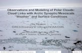 Observations and Modeling of Polar Clouds: Cloud Links ... · 1) High frequency of low clouds (