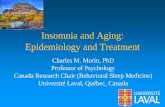 Insomnia and Aging: Epidemiology and Treatment · Cumulative incidence of insomnia Over a 5 -year Period N = 2184 with no insomnia complaints at baseline (current or past) 4,6. 7,5.