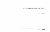 FrameMaker (E) - Daube · D 0 - 2 E:\FM-course\handout\course00_eTOC.fm (2000-07-06) Conventions used in this manual Title FrameMaker course materials Manual Revision July 2000 History