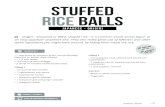Stuffed Rice balls - blog.arousingappetites.com€¦ · Stuffed Rice balls Onigiri—seasoned or filled, shaped rice—is a common snack across Japan or an easy appetizer anywhere