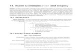 14. Alarm Communication and Display - sandia.gov · 14. Alarm Communication and Display Abstract. An alarm communication and display system (AC&D) transmits electronic signals from