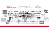 INFORMATION SYSTEMS FOR SUPPLY CHAIN MANAGEMENT · • A logistics management information system (LMIS) is an information system that is used to collect, organize, and present logistics