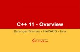 C++ 11 - Overviewsed.bordeaux.inria.fr/seminars/C++11_20141118.pdf · C++11 - Lambda Function template  void CallForEach(const ContainerClass&
