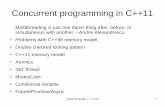 Concurrent programming in C++11aszt.inf.elte.hu/~gsd/multiparadigm/7_concurrency/concurrency.pdf · Zoltán Porkoláb: C++11/14 16 Terminology Only minimal progress guaranties are