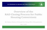 Overview of the RAD Closing Process for Public Housing … of RAD Closings... · 2018-05-04 · 3. Understand closing timelines 4. Become familiar with key RAD closing documents 5.