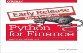 Python for Finance - Hilpisch · Bayes’ Formula 340 PyMC3 341 Introductory Example 341