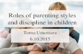 Roles of parenting styles and discipline in children€¦ · Roles of parenting styles and discipline in children . Roles of parenting styles and discipline in children Overview for