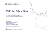 DWP: Our reform story/media/bl/global/... · • Our services are changing to reflect the diversity and complexity of ... Reading in Lords. 9 April 2014. Automatic enrolment begins