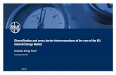 Diversification and cross-border interconnections at the core of … · South – North gas interconnections (South Western Europe) 1 . South – North gas interconnection (Central