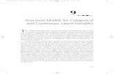 Structural Models for Categorical and Continuous Latent Variables · 2008-08-21 · Structural Models for Categorical and Continuous Latent Variables T his chapter describes what