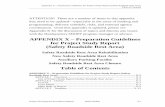 APPENDIX X – Preparation Guidelines for Project …...Appendix X – Preparation Guidelines for Project Study Report (Safety Roadside Rest Area) Table of Contents Project Development