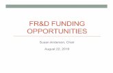 FR&D FUNDING OPPORTUNITIES...match made in heaven?” Date: Tuesday, October 15th, 2019 Location: LaRose Digital Theatre, KoBC Time: Reception 5:15; Presentation 6:00 Deadlines Reassigned-time