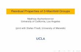 Residual Properties of 3-Manifold Groups › ~matthias › pdf › Lyon.pdf · Residual properties and low-dimensional topology Let N be a 3-manifold. (All manifolds assumed to be
