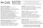 EASTON We follow strict CDC guidlines ... - Avalon Foundation · menu for faster ordering We follow strict CDC guidlines in our kitchen and at the market. Everything is carefully