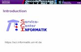 Introduction - TU Kaiserslautern · Software Development. Dipl. Inf (FH) 4/16 Christian Endler Software development ... 48 - 206 0 4 Learning room 32 - 411 20 2 Terminal room 32 -