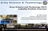 Army Science & Technology › ndia › ...Army Science & Technology 3 June 2015 Army Science and Technology (S&T) Lethality Portfolio Overview Mr. Mike Holthe Director, Lethality PortfolioArmy