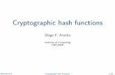 Cryptographic hash functions - ic.unicamp.brrdahab/cursos/mo422-mc938/2016-2s/… · Advantages:Models the security requirements of hash functions and allows reducing the security