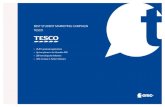 BEST STUDENT MARKETING CAMPAIGN TESCO › 2015 › 02 › ... · BEST STUDENT AKETING CAPAGN TESCO 4 THE TESCO STORY innOvATiOn And CORpORATE RESpOnSibiliTY 5 From tea to technology: