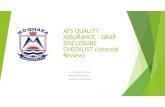 AFS QUALITY ASSURANCE GRAP DISCLOSURE ...eolstoragewe.blob.core.windows.net/wm-566841-cmsimages/...AFS Review Process Ensure commitment to the AFS Year-end plan in order to obtain