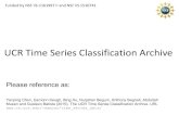UCR Time Series Classification Archiveeamonn/time_series_data/UCR Time Series... · Welcome! Dear Colleague If you are reading this, you are interested in using the UCR Time Series