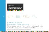 Improving OGP commitments - Open Government Partnership · important roles to play in improving and delivering public services, and achieving social outcomes. Open government reforms