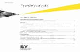 September 2013 Volume 12, Issue 3 TradeWatch...EY’s just-released 2013 Global Transfer Pricing Survey shows a significant disconnect between the coordination of transfer pricing