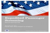 Expedited Passenger Screening - Homeland Security · expedited passenger screening associated with risk-based security ... (Alaska Airlines, American Airlines3, Delta Air Lines, Hawaiian