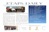 ETAPS DAILY - imagetaps2014/daily/Wednesday-April-9th.pdf · conference place. Tomorrow, from 10:30am to 12:30pm SW_COMP will be held in the Amphitheater. ETAPS Invited talk (Geoffrey