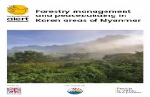 Forestry management and peacebuilding in Karen areas of ......Forestry management and peacebuilding in Karen areas of Myanmar International Alert | 5 The report focuses on peacebuilding