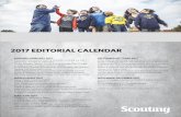 2017 EDITORIAL CALENDAR - Scoutingmediakit.scoutingmagazine.org/PDF/SC2017_DISP... · Going the distance: How to get Scouts ready for a long-distance trek of a week or more. Scouters