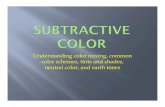 Understanding color mixing, common color schemes, tints ... › uploads › 4 › 8 › 3 › 0 › 48304… · color schemes, tints and shades, neutral color, and earth tones. We