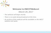 Welcome to #WCETWebcastwcet.wiche.edu/sites/default/files/SARA-enrollment-2017-slides.pdf · Welcome! 3 •Use the question box for questions and information exchange. •Archive,