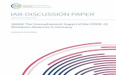 The Unemployment Impact of the COVID-19 Shutdown Measures ...doku.iab.de › discussionpapers › 2020 › dp1620.pdf · the overall number from the statistics of the Federal Employment