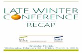 RECAP - HJ Sims · 2018 LATE WINTER CONFERENCE RECAP | TOP 3 HJ Sims worked to establish a number of new financing terms to provide future refinancing flexibility to borrowers. Jeff