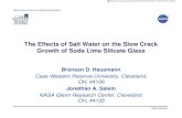 The Effects of Salt Water on the Slow Crack Growth of Soda ... › archive › nasa › casi.ntrs.nasa... · 0.01 0.1. Stress rate, σ, MPa/s. Stress rate, σ, MPa/s 1 10 100 Distilled