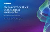 Global CEO Outlook 2019: ágil ou irrelevante · Liderando em momentos de incerteza Os CEOs assum em a responsabilid adepessoal de impulsionar a transformação digital — Novos