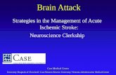 Strategies in the Management of Acute Ischemic Stroke ... › clerkships › neurology... · Acute ischemic stroke • The brain, like all organs of the body, depends on blood supply.